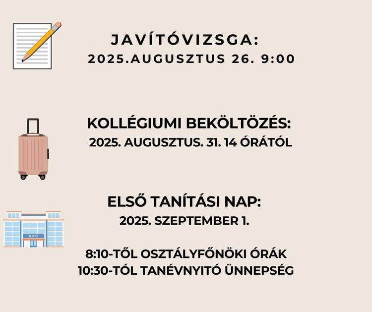 Tanévkezdés Információk és tanácsok 2025