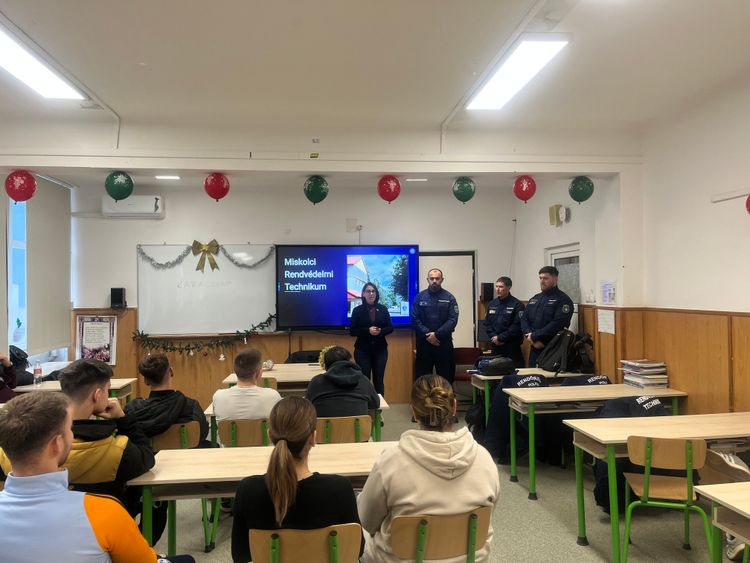 Miskolci Rendvédelmi Technikum látogatása 2025