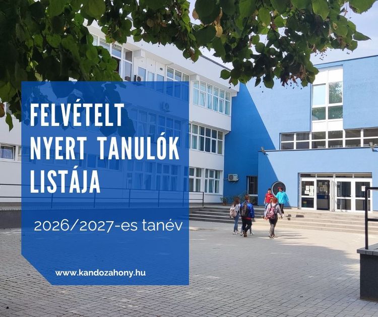 Felvételi eredmények 2026-2027